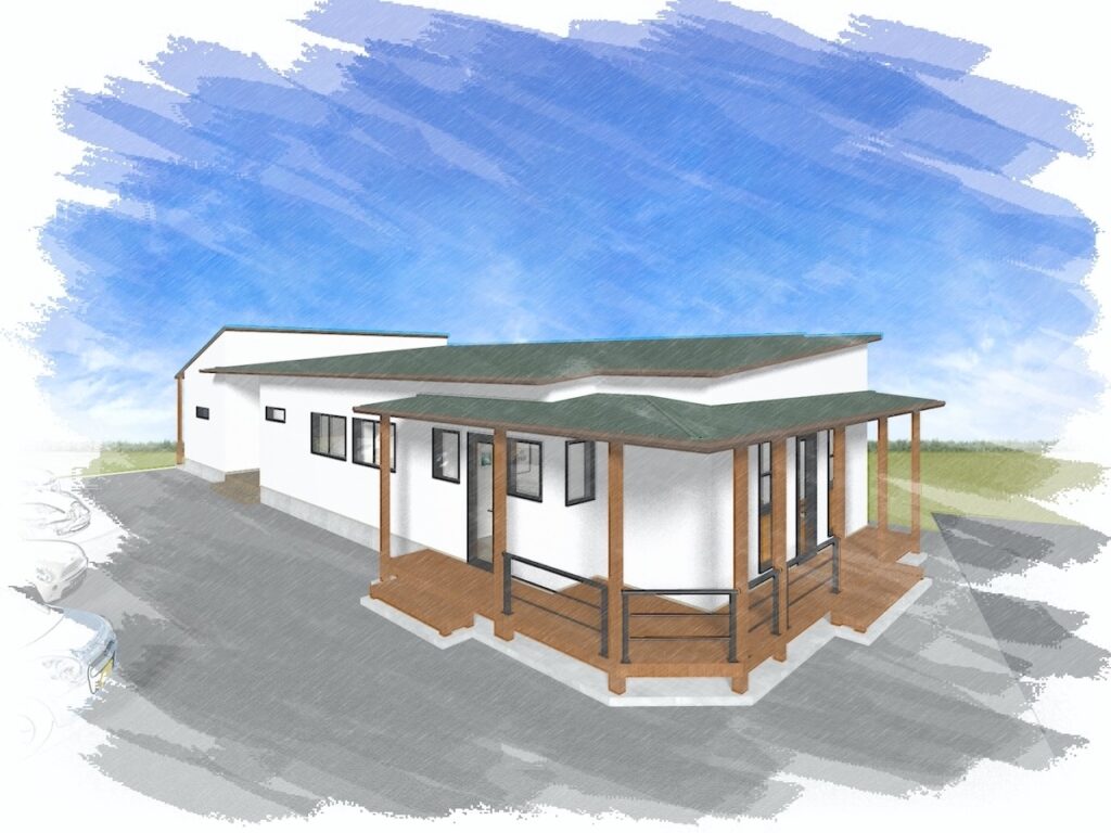 大分市下郡に建築中の新モデルハウスのイメージ